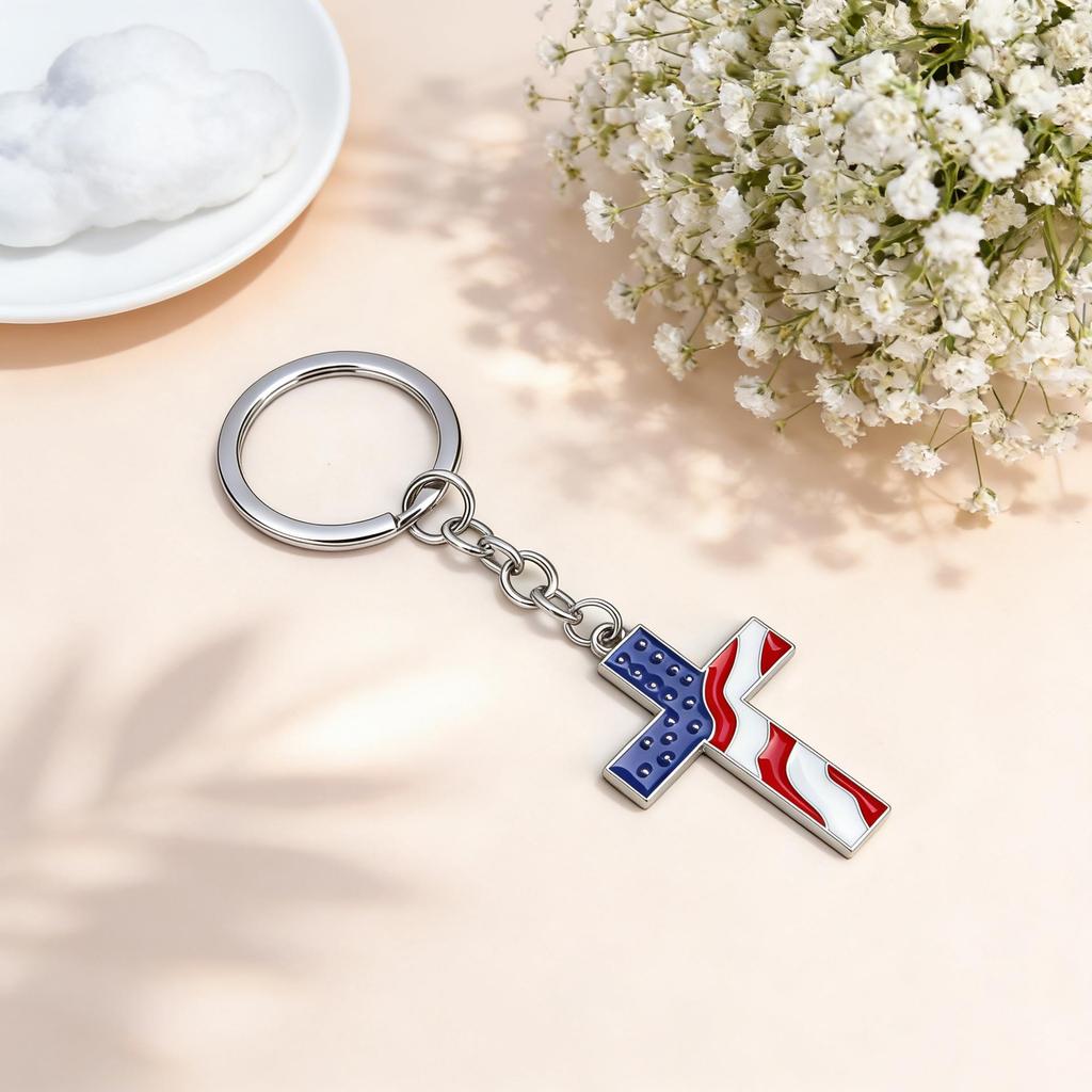 Independence Day Keychain - Fashion Bag Pendant & Decorative Accessory
