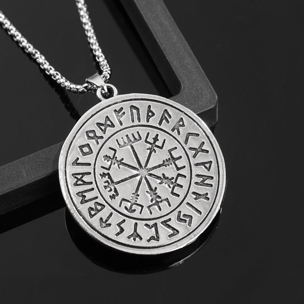 Viking Rune Animals Retro Wealth Wolf King Accessories Pendant Necklace
