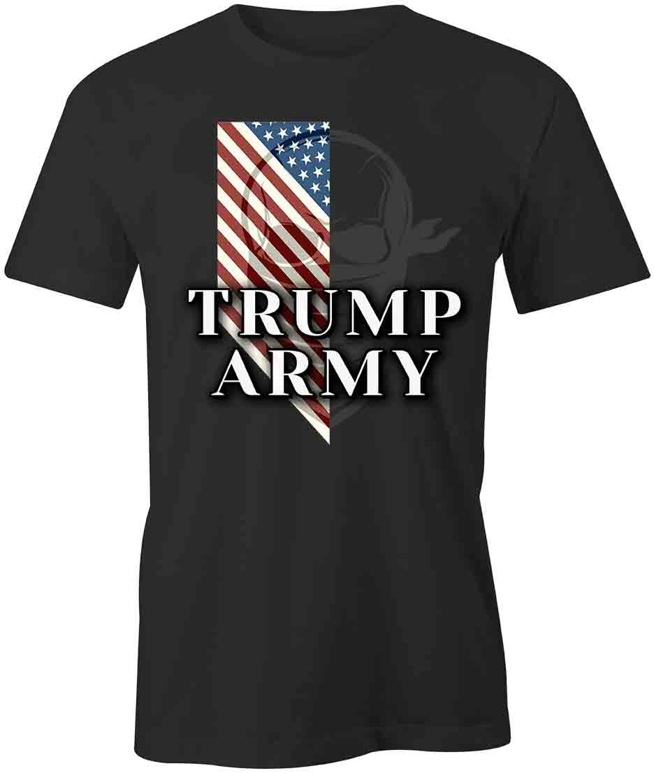 TRUMP ARMY TShirt Tee Short-Sleeved Cotton POLITICAL CLOTHING S1BSA577 XXXXL