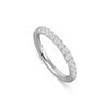 [JEWELRY TAKEDA] Half Eternity Ring with 12 Lab-Grown Diamonds, Approximately 0.3 Carat Total, Same Chemical Composition and Sparkle As Natural Diamon