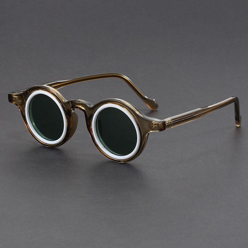 High Quality y2k Classic Round Sunglasses Women For Men Punk Sun Glasses Luxury Brand Designer Steampunk Popular Eyewear UV400