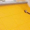 10PCS Suction Cup Floor Mats Anti Slip Plastic Mosaic Bath Mat for Kitchen Bathroom Yellow