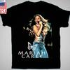 Maglietta Nera in Cotone Pesante Taglia Unica Mariah Carey, Regalo per Fan di Mariah Carey