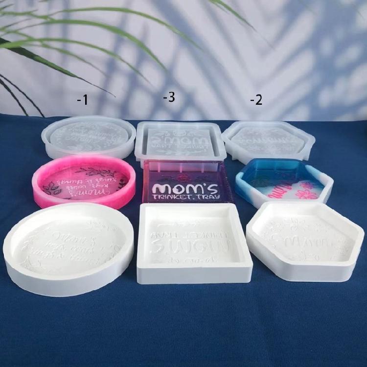 Resin Tray Mold Silicone Jewelry Tray Molds Epoxy Resin Casting Molds Storage