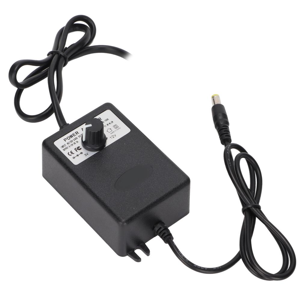 Power Adapter Adjustable Voltage Speed Regulation 24W 2A Fast Charging Computer Power Adapter