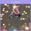 Charming Vintage Acrylic Pig Motorcycle Keychain Ideal For Holiday Decoration