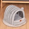 Cat House for All Seasons Winter Cat House  Enclosed Cat and Kitten Bed  Winter Kennel  Winter Warmth Supplies