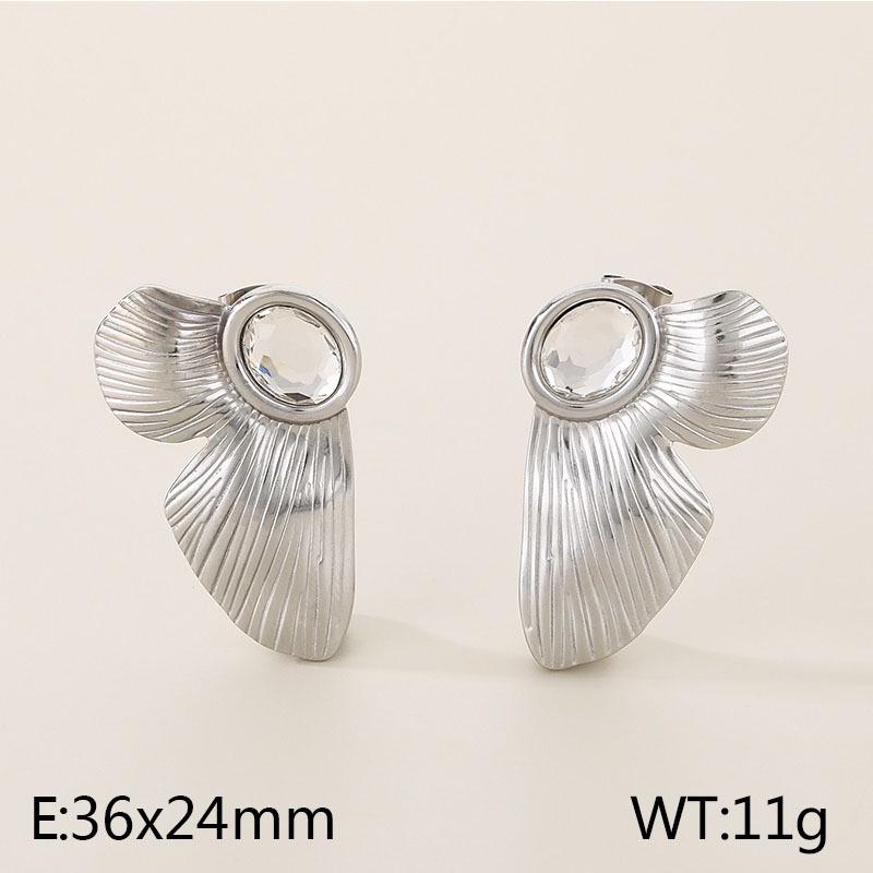 

Квадратные серьги «кошачий глаз» из нержавеющей стали - Ретро, хай-энд, минималистичный дизайн