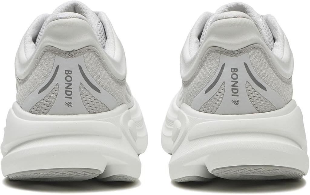 HOKA Bondi 9 Running Jogging Light Size Shoes, Shoes, Gray, 25.5, Women's, 1162012-SDSTS