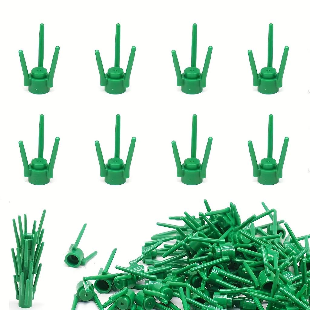 

50pcs MOC Components 3741 Plant Flower Stem Holder Constructing Blocks Street Plants Flowers Decoration Assembled Bricks Playthings for Gifts темно-зелений колір