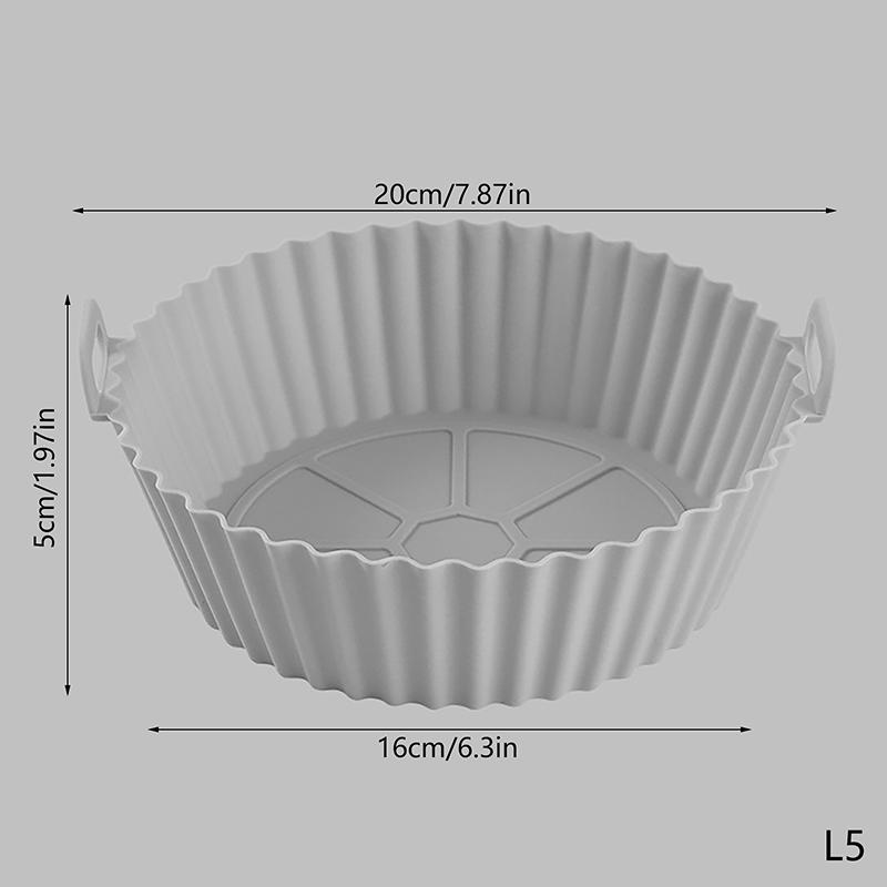20/16CM Universal Silicone Air Fryer Mould Air Fryer Silicone Mat Baking Mat Silicone Baking Mat