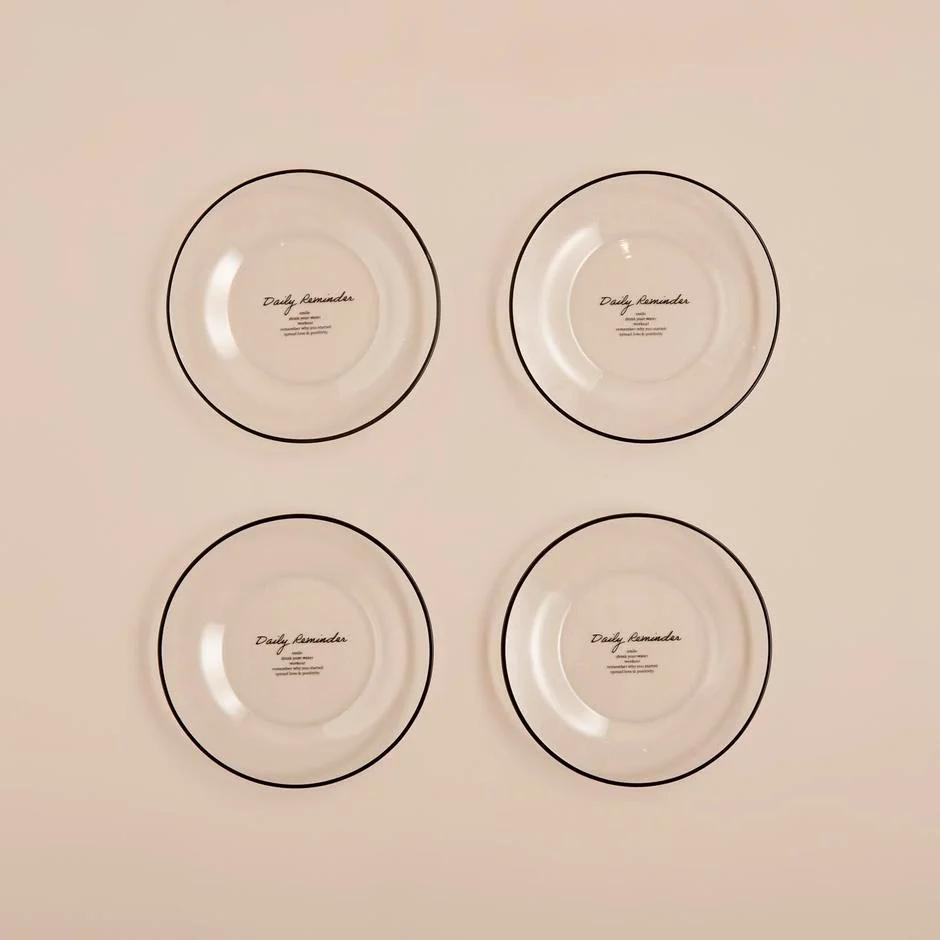 

Набор тарелок для пирога с ежедневными напоминаниями, 4 шт. (19см)