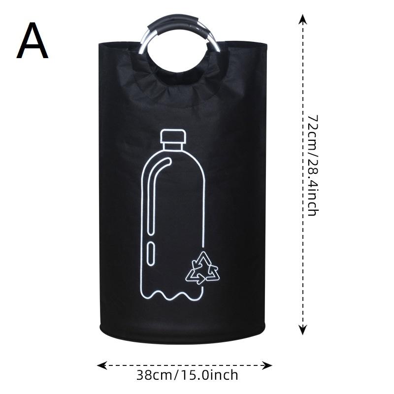 Kitchen Empty Bottle Storage Basket 82L Folding Design for Large Capacity Wastewater Bottle Collection A