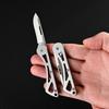 Stainless Steel Mini Folding Knife Multitool Keychain Unpacking Pocket Knife for Men Unboxing Cutter Outdoor Survival EDC Tool