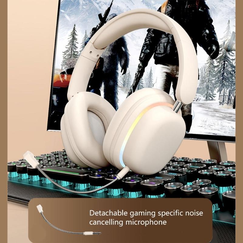Bluetooth-compatible Headphones Wireless Bluetooth-compatible Foldable Headphones Over Ear for Travel Cellphone PC