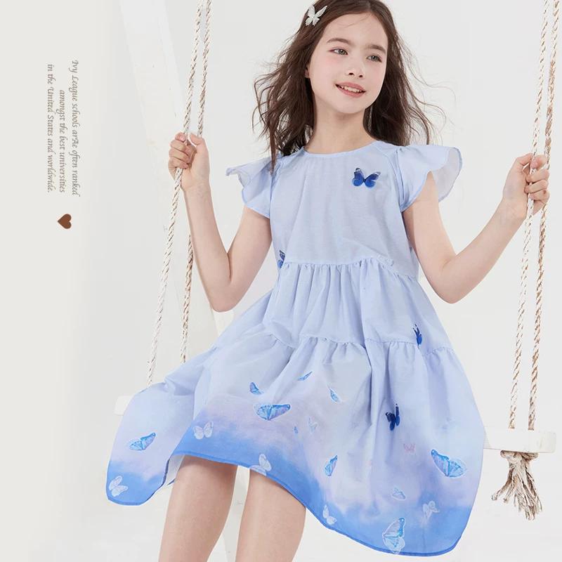 Disney Girls' Summer Pure Cotton Princess Dress