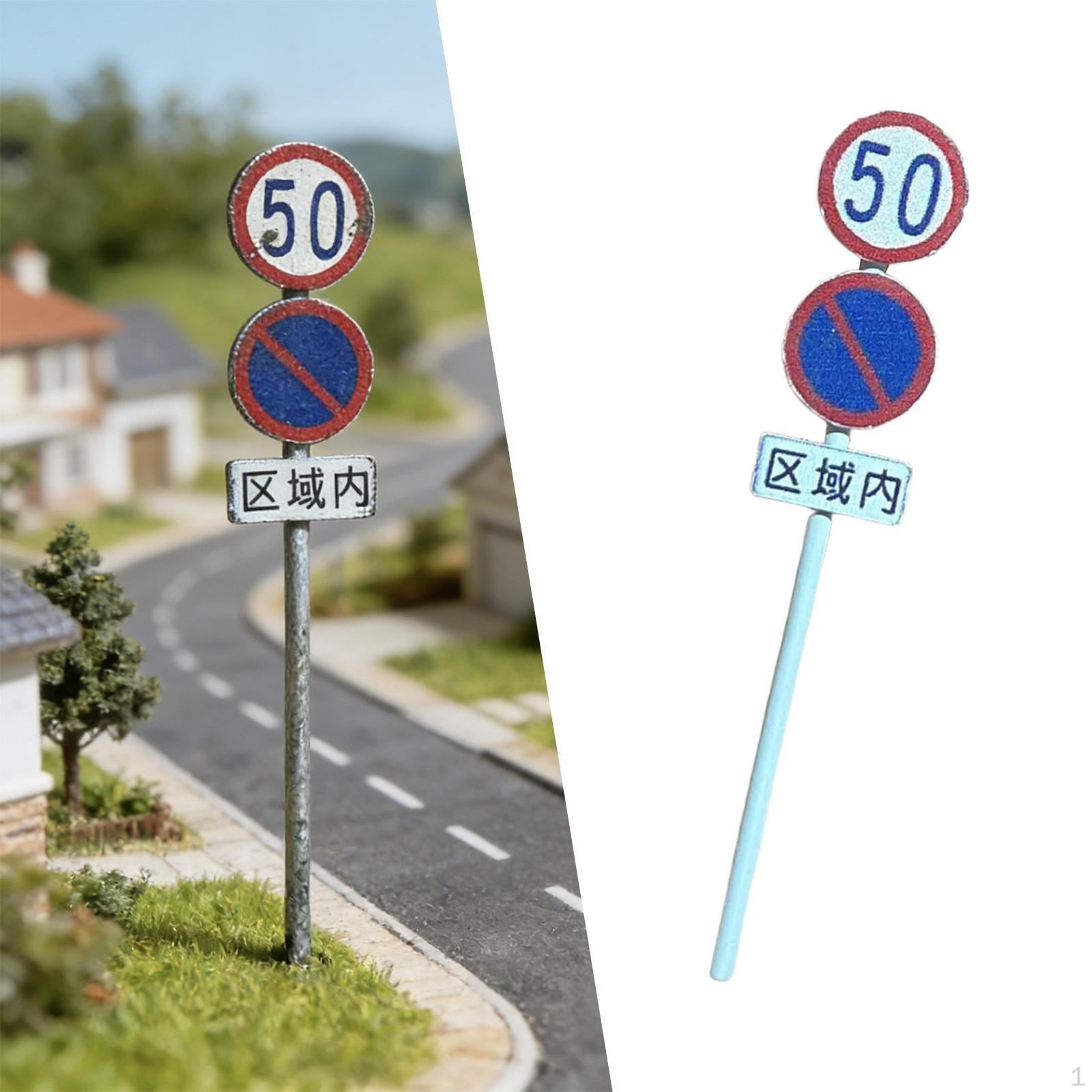 

Miniature Traffic Indicator Model Micro Landscape 1/64 Collection Childrens Realistic Mini Style D