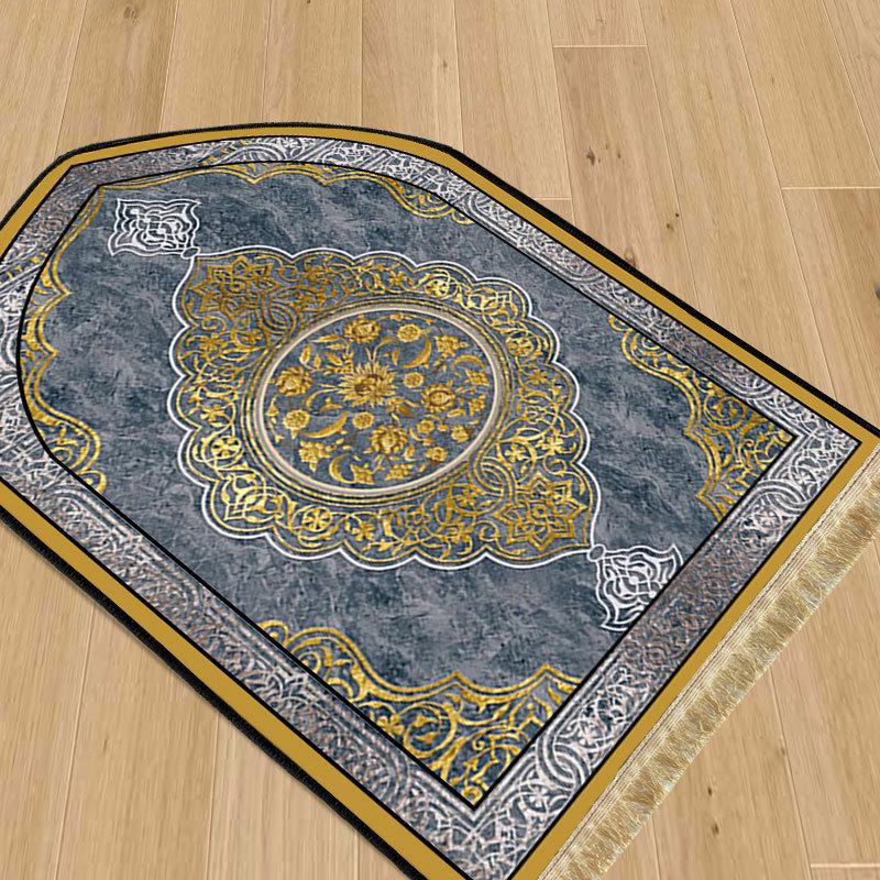 

WTEMPO Домашний ковер в стиле ретро с толстым принтом, портативный ковер в этническом стиле, простой в уходе 70 * 110cm