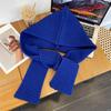 Wool Knitted Solid Color Scarf: Winter Warmth, Versatile Neck Warmer for Women, Couples, and Students