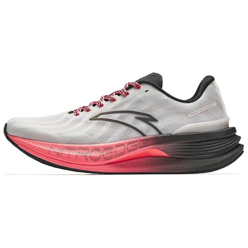 Anta Wear-Resistant Low-Top Nitrogen Technology Training Running Shoes Men s Gray Black Red Sneakers 112435561-8 40