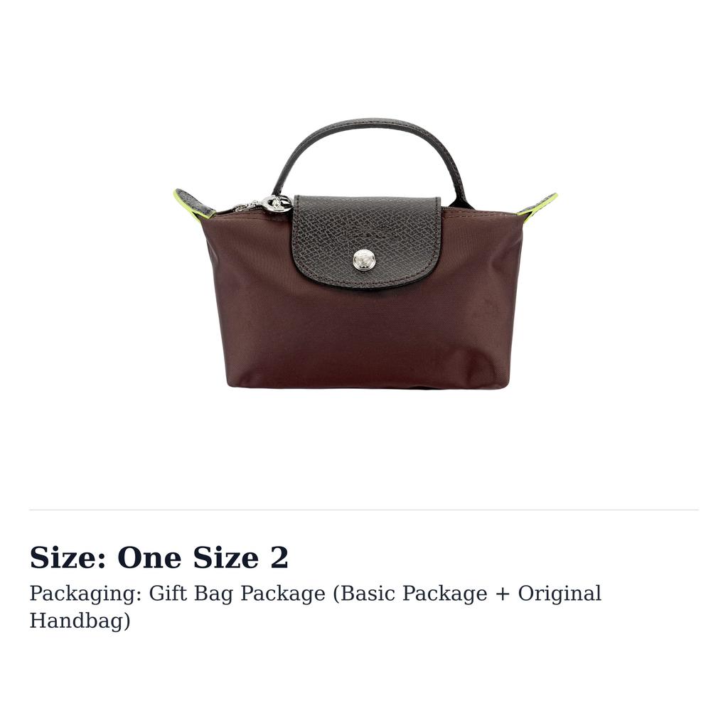 Longchamp Le Pliage Nylon Handbag Women's Mocha 34175919002