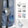 2Pcs Trouser Legs Shortening Invisible Fixing  Without Seams Hidden Buckles Leg Closure Device Trouser Prevent Drag Snap Fixing