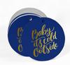 Inkdotpot Real Gold Foil Baby It's Cold Outside Baby Shower Tags Favor Hang Paper Tags 100