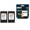 QUALITONER - 2 Compatible Cartridge for HP 303 XL 303XL Black for HP Tango Envy Photo 6200 Series Photo 6230 Photo 6232 Photo 6234