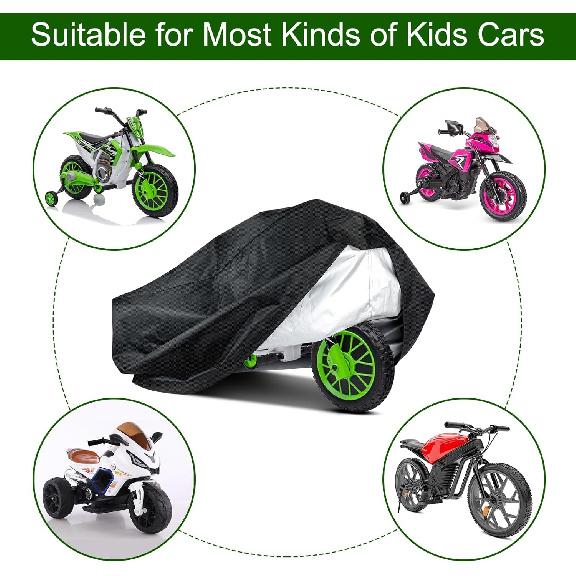 Kids Motorcycle Bike Cover - Waterproof Oxford Fabric Toddler Motorcycle Cover, Protection Universal Children'S Electric Kids Motorcycle Cover -