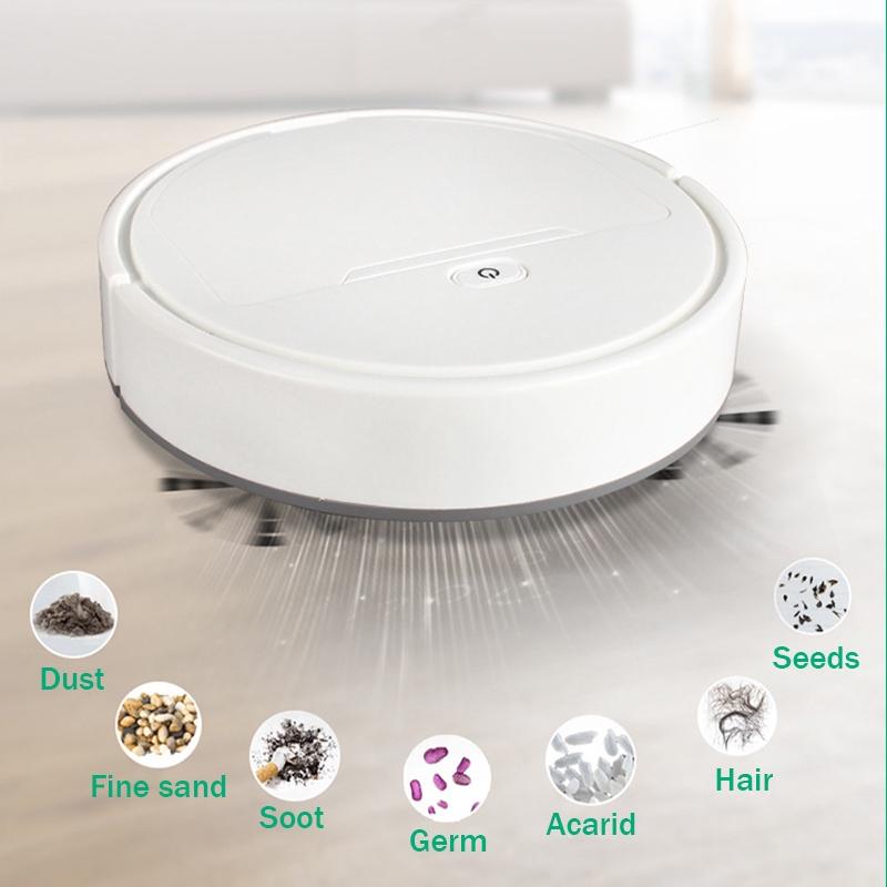 3v1 USB nabíjení Inteligentní robotický vysavač Zametání/mopování/utírání prachu Robotický vysavač Domácí čisticí stroj