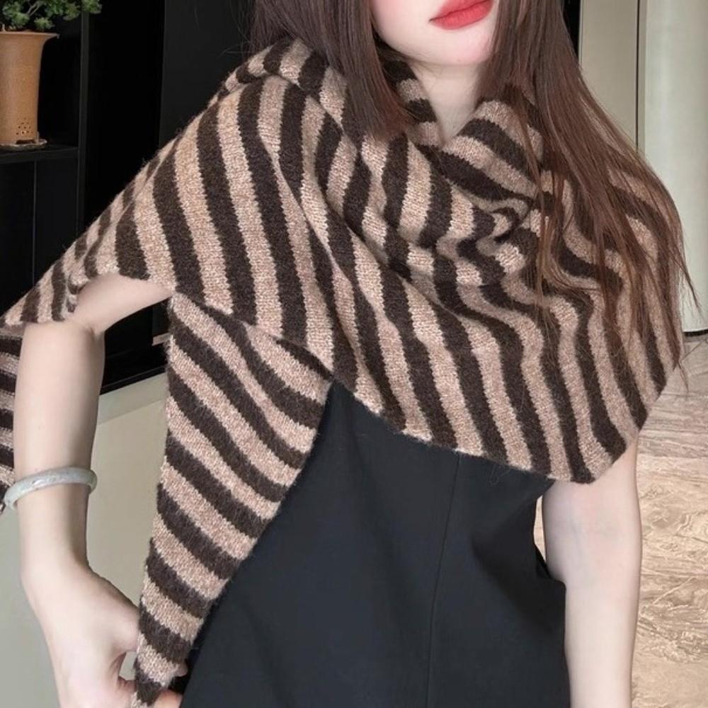 Cashmere Knitted Triangle Scarf Korean Style Cape Wraps Fashion Winter Shawl  Women/Men