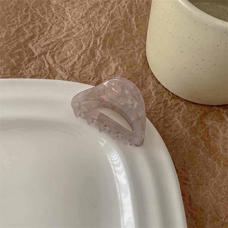 Trendy Mermaid Color Shark Clip: Versatile Hollow Claw for Exquisite Hairstyles and Bangs