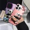 Chubby Panda Back Phone Cover Case for iPhone 17 Pro Max 11 XS 13 Pro XR 12 Air 15 Plus 16 14