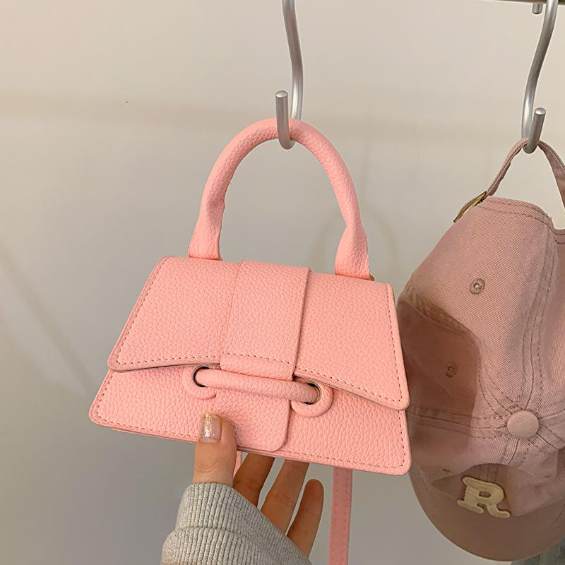 Women'S Commuter Texture Handbag Spring Versatile Shoulder Messenger Bag Temperament Small Square Bag Women