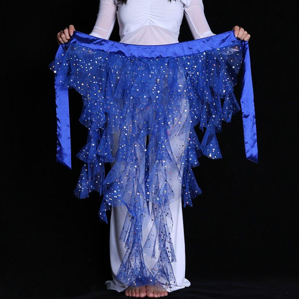 Women Waves Show Costumes Waist Chain Belly Dance Belt Dancer Skirt Hip Scarf