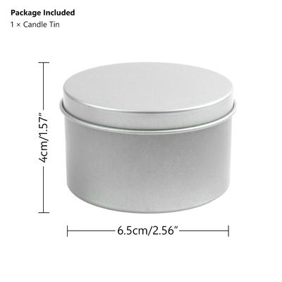 DIY Empty Round Metal Tin Jars 3.5oz Wax Candle Making Storage Case Container Art Craft Storage Box