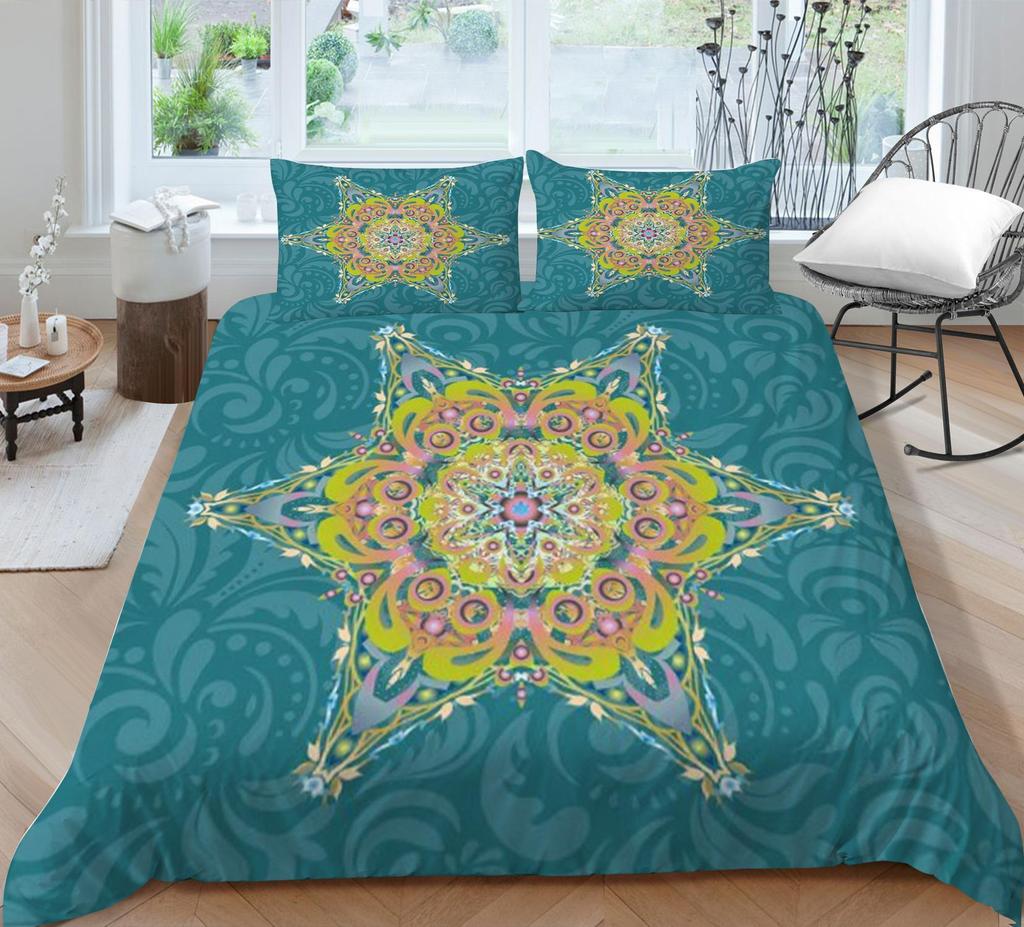 Bohemian Duvet Cover Fashion Bedding Cover Polyester Quilt Cover Queen Size Bedding Luxury Home Textiles Bed Set