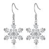New Christmas Earrings Niche Design Versatile Snowflake Pendant Exquisite Fashionable Earrings