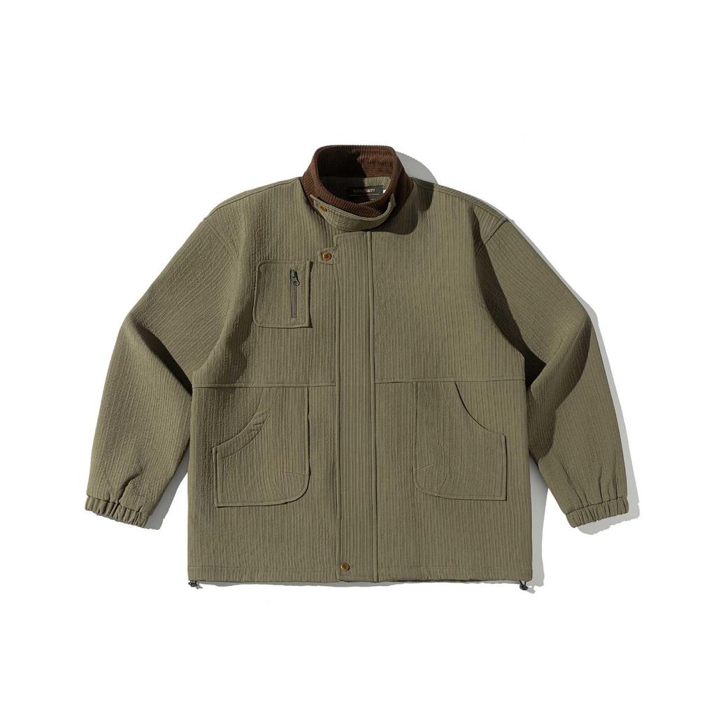 Vintage Retro Men's Autumn Workwear Lapel Jacket - Loose Fit, Versatile and Trendy (J207)