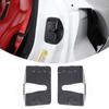 2Pcs Car Door Mute Damping Cushion ABS Door Lock Buckle Door Anti-collision Protective Cover Fit for Chevrolet Corvette C8 +