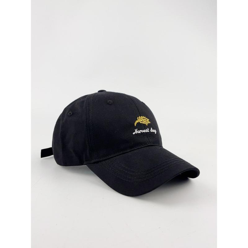 New hat women's personality fashion letters wheat ear embroidery baseball cap outdoor sunshade sunscreen windproof cap men