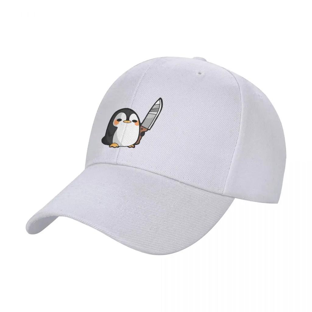 Chibi Penguin Baseball Cap Winter Hat Ball  Trucker Hat Big Size  GirlS S Mens