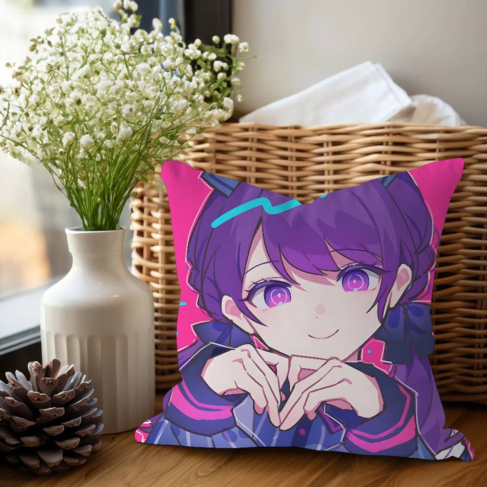 A-Asahina M-Mafuyu Cushion Cover Car Throw Pillow Case For Sofa Car Christmas Gift 40x40cm 45x45cm