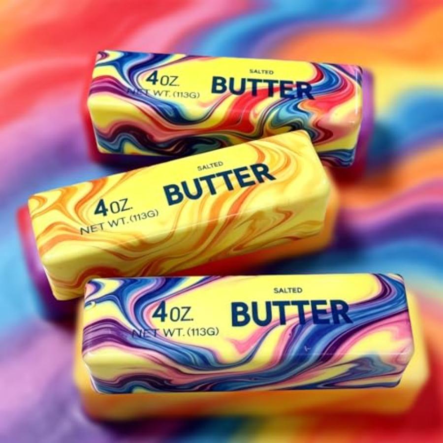 Butter Stick Fidget Toy, Slow Rebound Cute Butter Squeeze Stress Balls, Slow Rising Portable Squishy For Adults Anxiety And Str