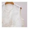 Sleeveless top vest women's summer 2025 temperament embroidered thin summer vest