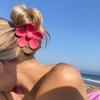 Flower Shape Hair Claw Non-slip Design Back Head Hair Clip Candy Color Plastic Hair Clamp Hair Accessory