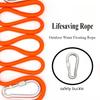 Water Floating Lifesaving Rope Outdoor Lifesaving Rope Non-slip Emergency Life Saving Rope Rescue Line for Fishing Safety Gear