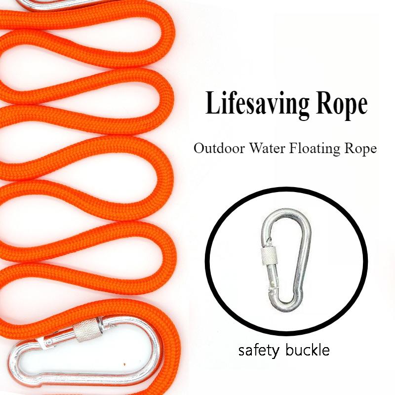 Water Floating Lifesaving Rope Outdoor Lifesaving Rope Non-slip Emergency Life Saving Rope Rescue Line for Fishing Safety Gear