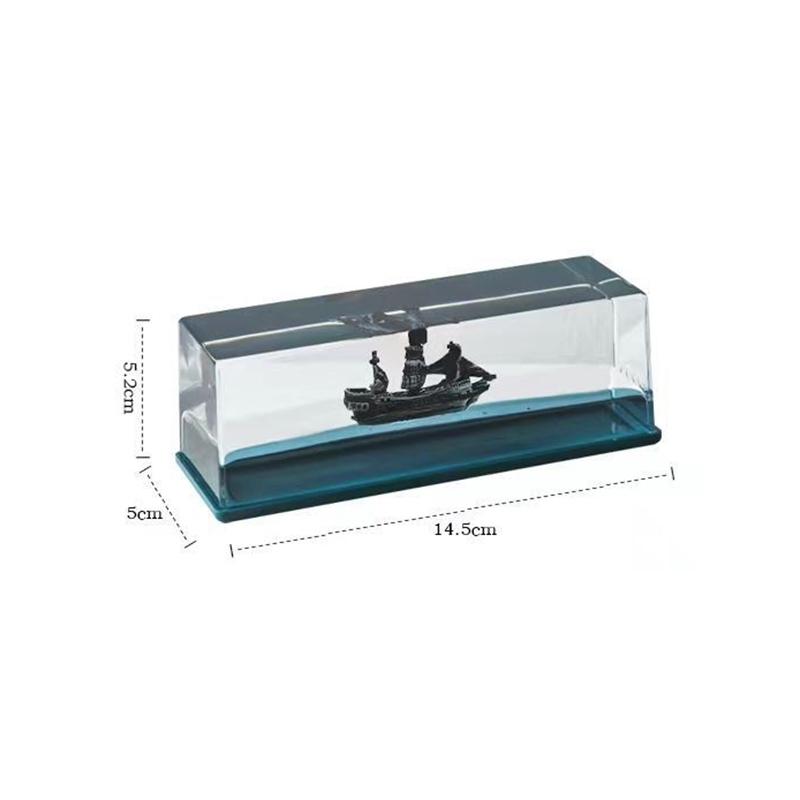 Going Merry Navio Flutuante Thousand Sunny Barco Flutuante Navio Líquido Fluido Navio de Cruzeiro Ampulheta Fluido Garrafa à Deriva Decoração