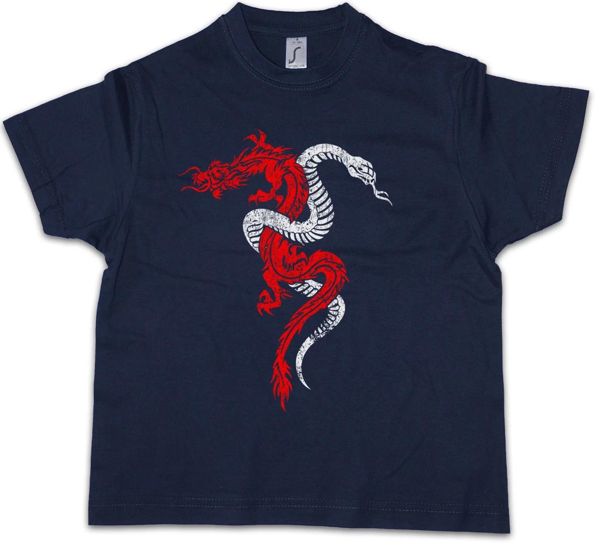 DRAGON & SNAKE SIGN Kids Boys kids boys T-Shirt Tattoo RPG Game 160
